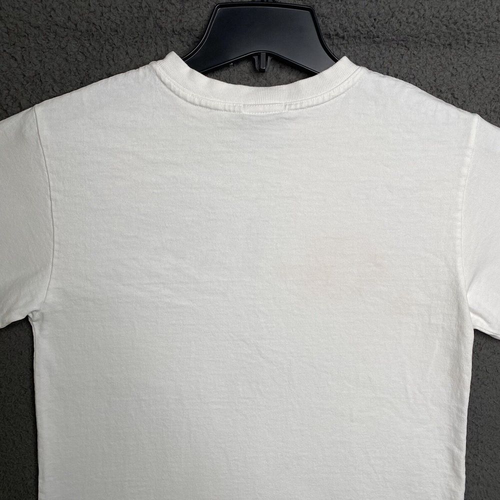 GUESS JEANS USA T-Shirt White Long Sleeve Womens Small Classic Spellout Logo - Picture 13 of 16